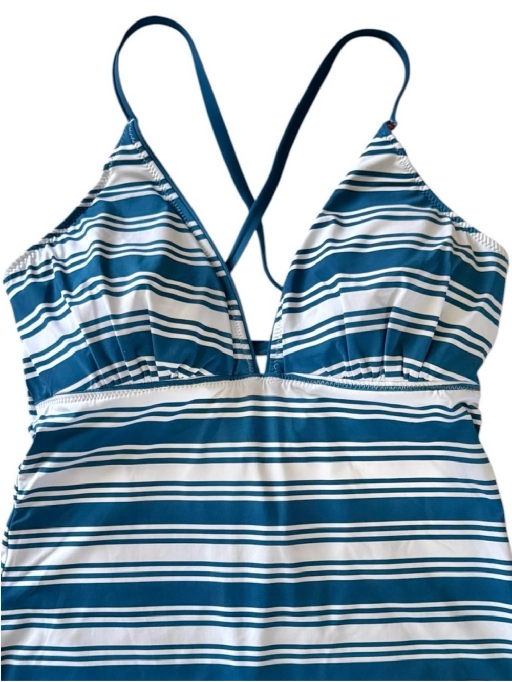 Tommy Bahama Watercolor Floral Reversible Halter Tankini Top - Picture 10 of 14